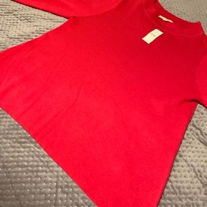 Loft Cranberry Sweater